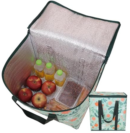 Jubilofex Sacs Isothermes | Sac Isotherme Alimentaire,Filet Thermorégulé à Lanières Élargies en Non-Tissé Capacité pour Gâteaux Fruits Boissons Livraison Repas Courses Quotidiennes
