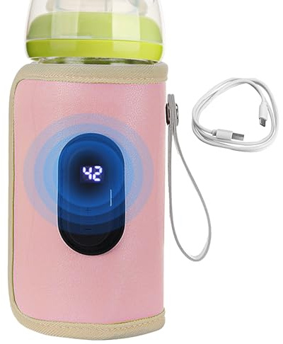 Warder Bottle Wearder - 3,94 pollici di calore, dispositivo di riscaldamento elettrico, controllo della temperatura con display LCD | Elettrodomestico da cucina per bottiglie per bambini formula per b