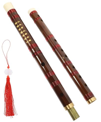 Abaodam Flauta de Bambú para Principiantes C Afinación Precisa Instrumento Musical Tradicional Chino Estilo Antiguo Portátil y Pulido Adecuado para Estudiantes y Adultos en Educación