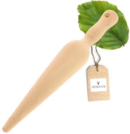 HOFMEISTER® Waffelhorn oder Pflanzholz aus Holz, Made in Germany, für selbstgemachte Eiswaffeln im Handumdrehen, Waffelhörnchen, Gartenzubehör, 24 cm
