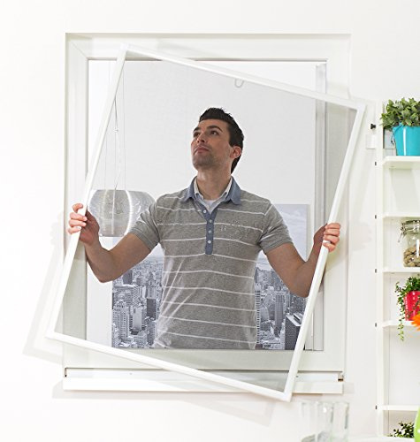 Culex 101550201-VH Fensterfliegengitter Basic 100x120cm weiß