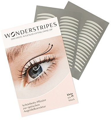 Wonderstripes Augenlid Pflaster, transparent, Größe S