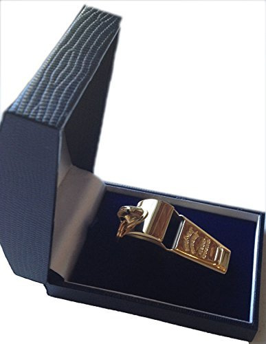 The ACME | Dog Training Whistle Number 59.5 Thunderer Gold (GP) in Gift Box | Good Sound Quality, Weather-proof Whistles | Designed and Made in The UK | Gold