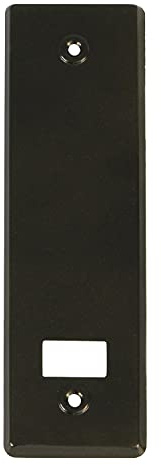 Amig - Embellecedor o Tapa de Aluminio con Acabado en Bronce para Recogedor de Persianas - Medidas: 22,2 x 6,5 cm - Distancia entre tornillos 17 cm - Espesor 0,5 mm