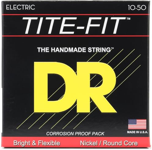 DR Strings Tite-Fit Electric Guitar Strings - .010-.050 Medium-heavy