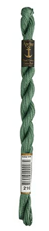 Anchor Perlgarn 5, 4585000-00216, Farbe:heugrün, Stickgarne