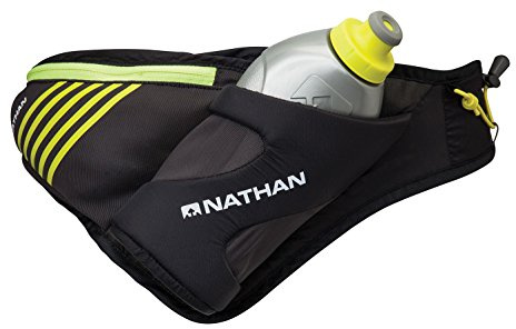 Nathan Sports Unisex's Peak Waist Pak-Black, 18 oz/535 ml