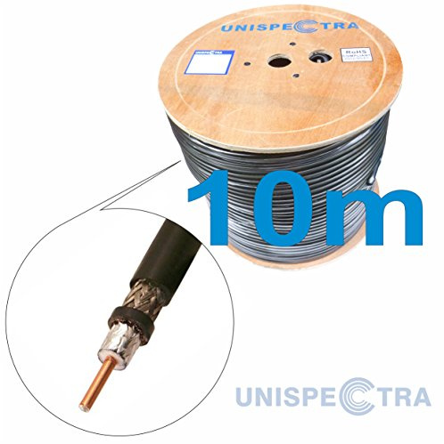 Cavo coassiale a bassa perdita, 50 Ohm, ricevitore amatoriale S400 per ripetitori WiFi GSM 3G 4G antenne/ricevitori radio (10 m)