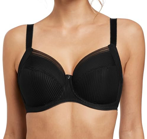 Fantasie Women's Fusion Underwire Cup Side Support Full Coverage Bra, Black, 32H