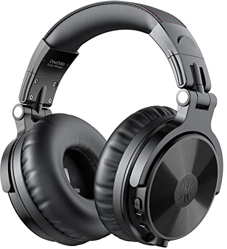 OneOdio Casque Bluetooth supra-auriculaire, sans fil, avec 80 heures d'autonomie, microphone CVC 8.0, pour PC, ordinateur portable