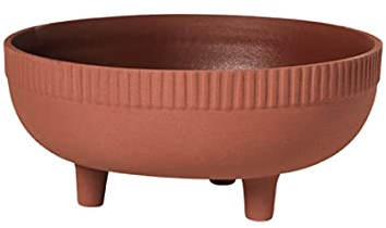 Kristina Dam Studio - Schale, Dekoschale, Blumenschale - Terrakotta - rot - (ØxH) 24 x 11 cm - Medium