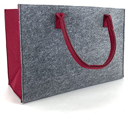 heimtexland Filztasche Shopper Tasche Filz Einkaufstasche Kaminholz Korb Tragetasche Typ717
