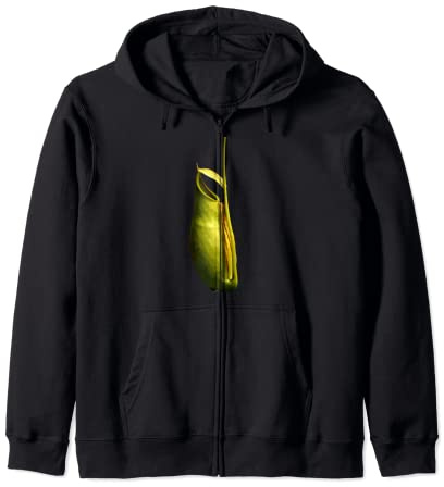 Tropical Pitcher Plant Shirt Botanical Design Nepenhtes Zip Hoodie
