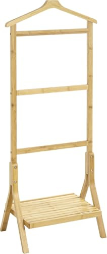 HAKU Betjäntställ naturfärgad, Bambu - Storlek: B 46 cm x H 115 cm x D 28 cm, Stil: Behemisk