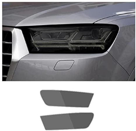 SCurti Auto Scheinwerfer Folie Für Audi Q7 2016 2017 2018 2019 Auto-Scheinwerfer-Schutzfolie, Frontlicht, transparent, geschwärzt, vorgeschnittene Form, Aufkleber, Zubehör
