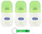Neutro Roberts - Desodorante Roll On Fresco, 3 unidades, sin sales de aluminio, sin manchas, aroma de té verde y lima, desodorante unisex, 50 ml + llavero Beni Culinari gratis