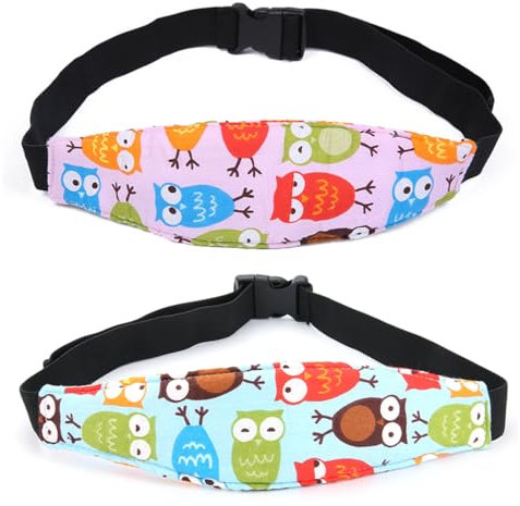GXGM Reposacabezas de Coche para Niños, Protección para la Cabeza de Niños, Bandas para Asientos de Coche, 2 Piezas