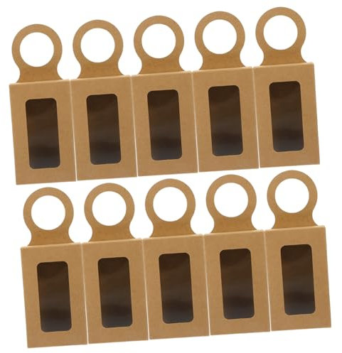 OKUMEYR Aufbewahrungsbox Mit Fenster Für Weinflaschen Geschenkbox Groß Papierbox Dekorative Weinflaschendekor Praktische Aufbewahrungsboxen