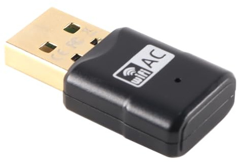 Enwye Adaptador de Red inalámbrica USB de Doble Banda de 600 Mbps, Mini Receptor WiFi de 2,4 G y 5,8 G, transmisor Ap para PC, portátil y de Escritorio.