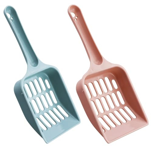 SARAHLOUISEJENKINSLTD 2Pz Paletta Lettiera Gatto,Scooper,Pulizia,Lettiera per Gatti Plastica,Antiaderente Pooper Scooper per Animali Domestici,Cani