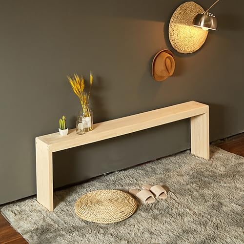 Farmhouse Holz-Essbank, Eingangssitz für enge Räume, 100,1 cm, Bettbank, rustikale Möbel für Esstisch und Küche, perfekt für kleine Bereiche