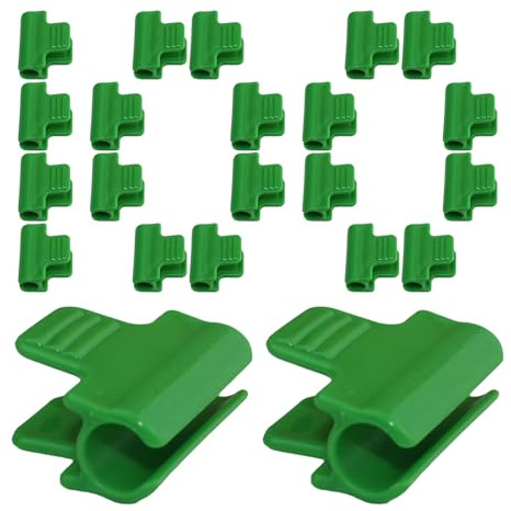 Clips de invernadero, 100 clips de invernadero, pinzas de fijación reutilizables para red de jardín, cubierta de invierno, accesorios de jardín