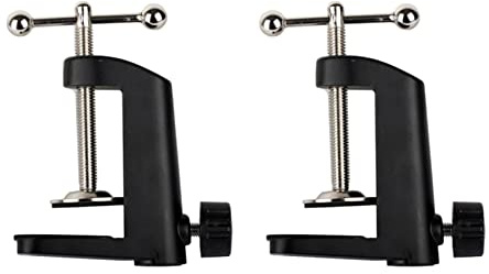 Zolynx 2X Clip de Montaje Pesada Mesa de Metal para Tijera Soporte de Brazo con Brazo de SuspensióN MicróFono