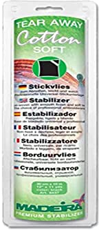 Madeira Stickvlies, Cotton, Schwarz, 10x0.3m