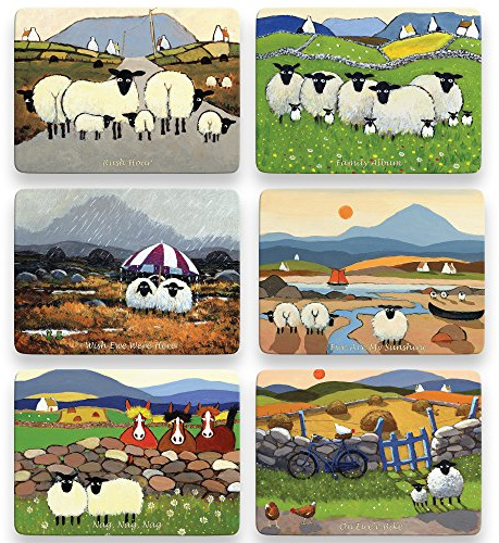 The Whimsical World of Thomas Joseph Cork Backed Placemat Sets, Set 1