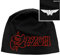 Saxon Mütze Beanie Cap Wheels of Steel Eagle Band Logo offiziell Nue Schwarz One One Size
