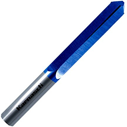 webkaufhaus24 Vollhartmetall Bohrfräser für Schlüsseldienst BLUE-TEC beschichtet Frässtift Fräser 6 mm