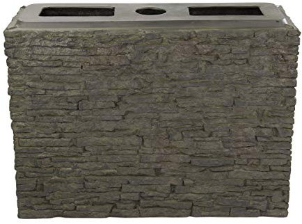 Aquascape 78278 Base Droite empilée en Ardoise Grand Format