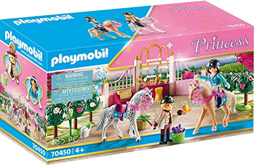 PLAYMOBIL Princess 70450 Reitunterricht im Pferdestall, Ab 4 Jahren