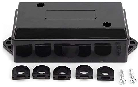 US 7 Way Electrical Trailer Junction Box - 7 Gang Trailer Wire Connection Box Weatherproof Wire Cord Junction Box+trailer light joiner extension box