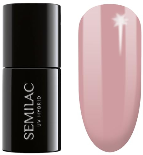 Semilac UV Nagellack Hybrid 586 Dirty Rose Nude 7ml Kollektion Naked Nails