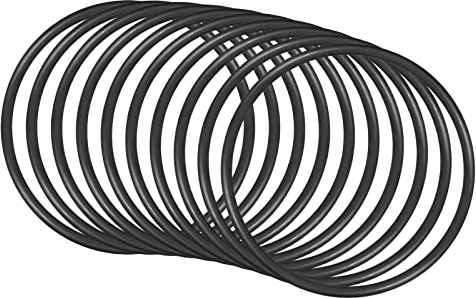 QUARKZMAN 10 Stück Nitrilkautschuk Gummi Gummiringe Schwarz | 115mm x 105mm x 5mm, Für Wasserhahn Klempner Reparatur Dichtung Verbindung