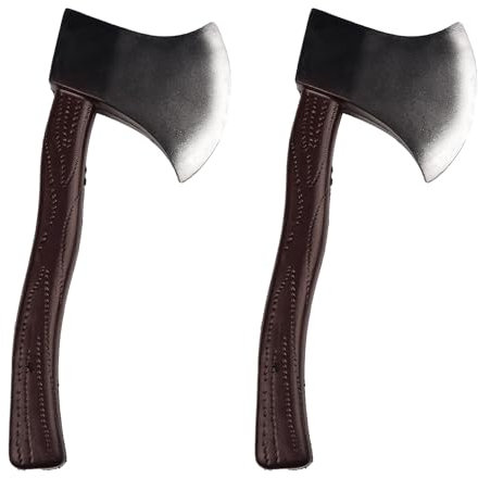 AOVNA 2 Pieces Fake Axe Realistic Axe Toy Fancy Dress Accessory Plastic Axe Cosplay Props for Halloween Haunted House