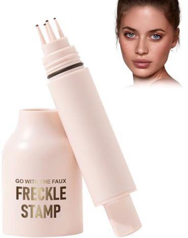 Eazerom 1pcs Stylo Taches de Rousseur Liquide,2# MEDIUM | Natural Lifelike Fake Freckles Magic Freckle Color Pen,Taches de Rousseur Stylo Maquillage Faux Taches de Rousseur