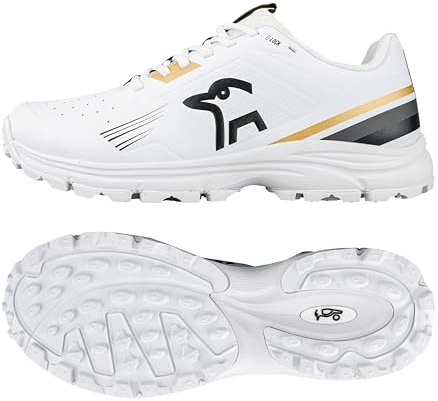 Kookaburra KC 3.0 Rubber Sole Cricket Shoe - Gold/Black - 12
