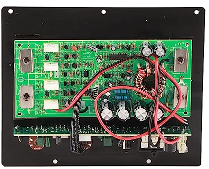 Scheda Amplificatore per Auto Juroupi Scheda Subwoofer per Bassi in Lega di Alluminio Ad Alta Potenza da 1000 W per Altoparlante per Auto 12 V