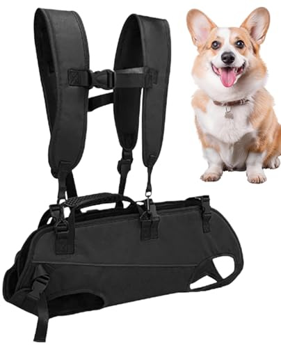 Hundetragetasche, verstellbar, atmungsaktiv, für Haustiere, Wanderrucksack für Motorrad, Reisen, Behinderte beim Spazierengehen, Pflegen, Treppen, Tierarzt, Rettung, Senioren, Wandern
