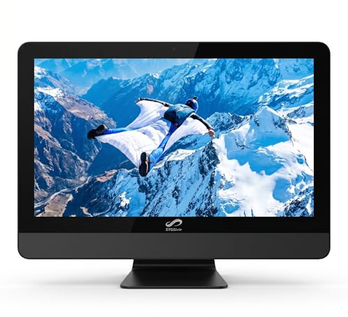 STGsivir All in One PC, 24 FHD Display, Core i7, 16G RAM, 1T SSD | PC All in One, WLAN, BT 5.0, Webcam, Windows 11 Pro, Schwarz AIO PC für Zuhause & Büro