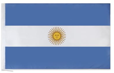 AZ FLAG Bandera Argentina 150x90 cm Argentina Poliéster Ligero Funda