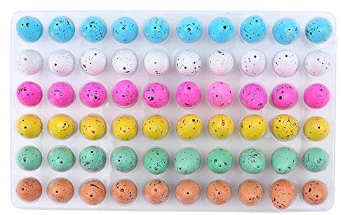 Bnineteenteam Huevos de Dinosaurio para Niños, 60 Piezas, 3 x 2 cm, Material EVA, Juguete Educativo