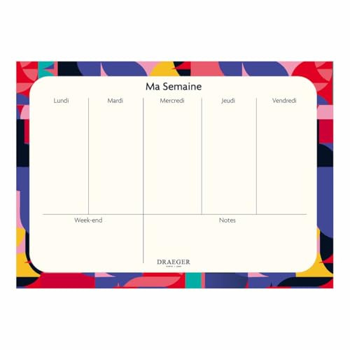 Draeger Paris - veckoplanerare 2025-28 x 20 cm - 52 veckor - 52 löstagbara ark - FSC®-certifierat papper - vegetabiliskt bläck