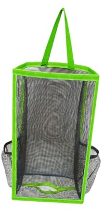 SiaBiced Dispensador de Bolsas Reutilizables, Soporte para Compras práctico, Verde, Individual
