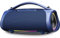 MEDION P61768 Enceinte Bluetooth Portable (Batterie, Bass Boost, Effets Lumineux RGB, Protection IPX7 et Robuste, Etanche, Powerbank intégrée, 100W (RMS) Total, 2X 25W + 50W) Bleu