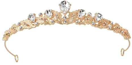 Ziyonix Tiara Crystal Princesse Crown with Rhinestone Couronne Reine Diademe Mariage Couronne Anniversaire Bijoux Halloween Femme
