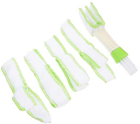 Holibanna 1 Juego Limpiador de Aire Acondicionado de Microfibra con Doble Cabezal para Ranuras y Grietas Set para Ventilación Teclado y Color Blanco