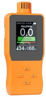 Detector de Gas, Detector de amoníaco NH3 Pantalla Digital Monitor portátil Gas para el Trabajo, el hogar